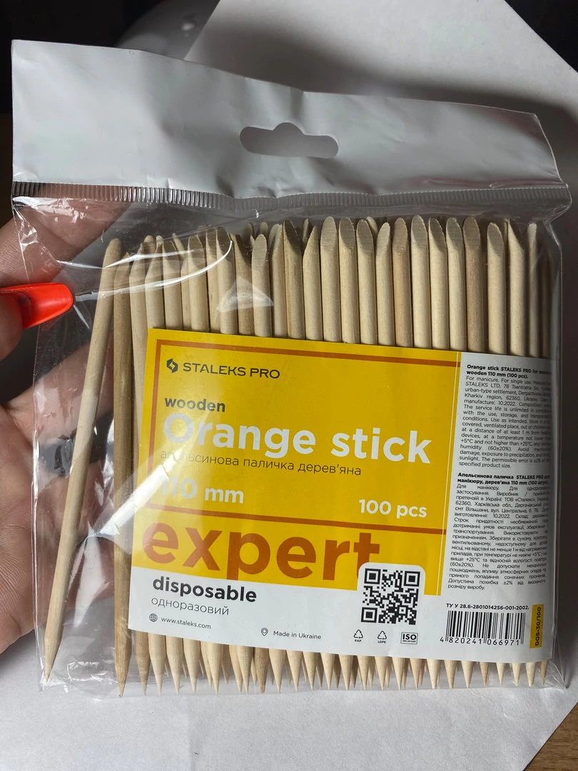 Staleks PRO Wooden Orange Sticks , 150 mm