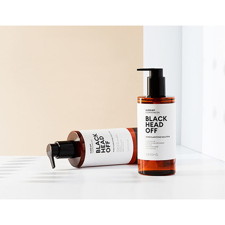 Корейская уходовая косметика купить - MISSHA Super Off Cleansing Oil Blackhead Off Гидрофильное масло для проблемной кожи, 305 мл