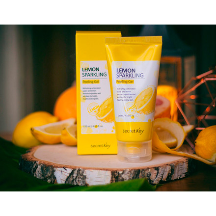 Косметика из Кореи заказать товар SECRET KEY Lemon Sparkling Peeling Gel - пилинг-скатка с лимоном, 120 мл