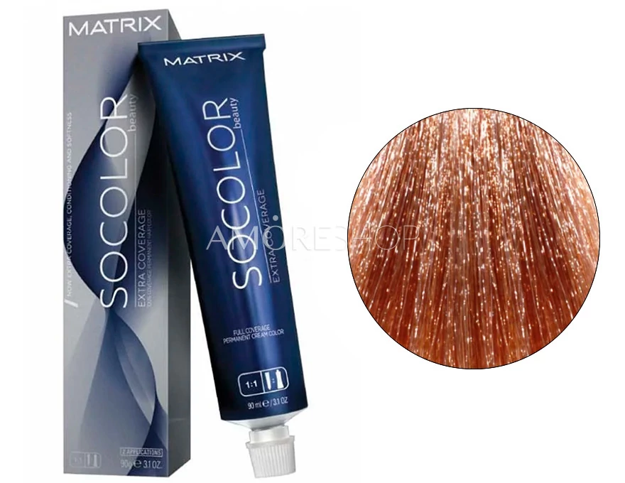 Cream hair color Matrix So Color Extra Coverage 508M (508.8) light blond  mocha, for gray hair, 90 ml buy in AmoreShop