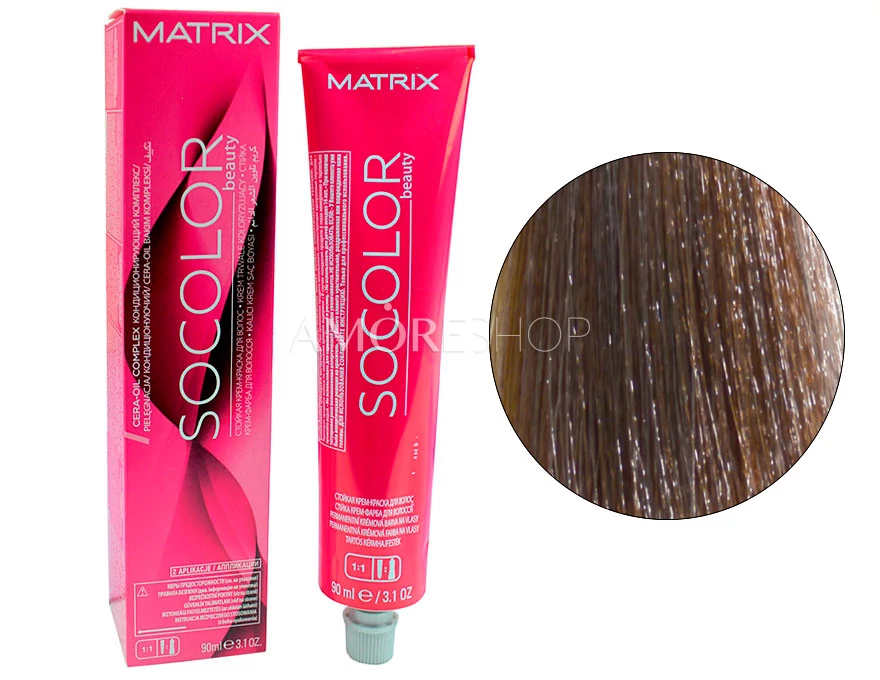 Cream hair color Matrix So Color 7A ash blonde, 90 ml buy in AmoreShop |  AmoreShop - 2023