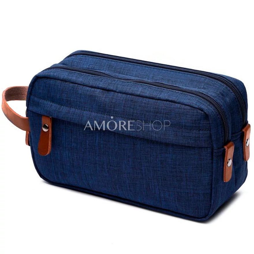 Travel cosmetic bag for men, dark blue buy at 273 UAH. with delivery in  Ukraine, Amoreshop