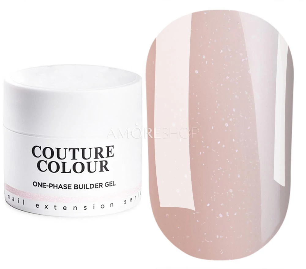 Couture Colour Builder Gel 1-Phase - Shimmer Nude - однофазный гель бежевый  с шиммером, 15 мл | Купить в Украине - Amoreshop