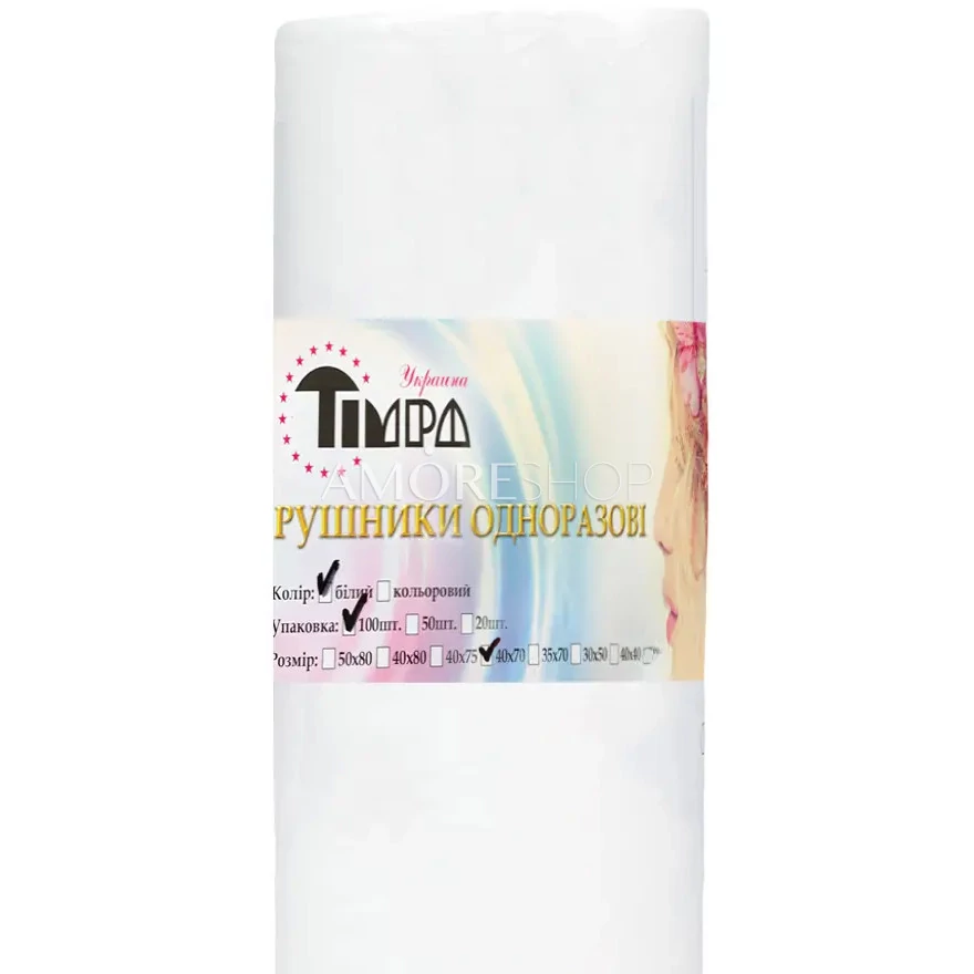 TIMPA Disposable spunlace towels 40x70, mesh (100 pcs/roll) buy