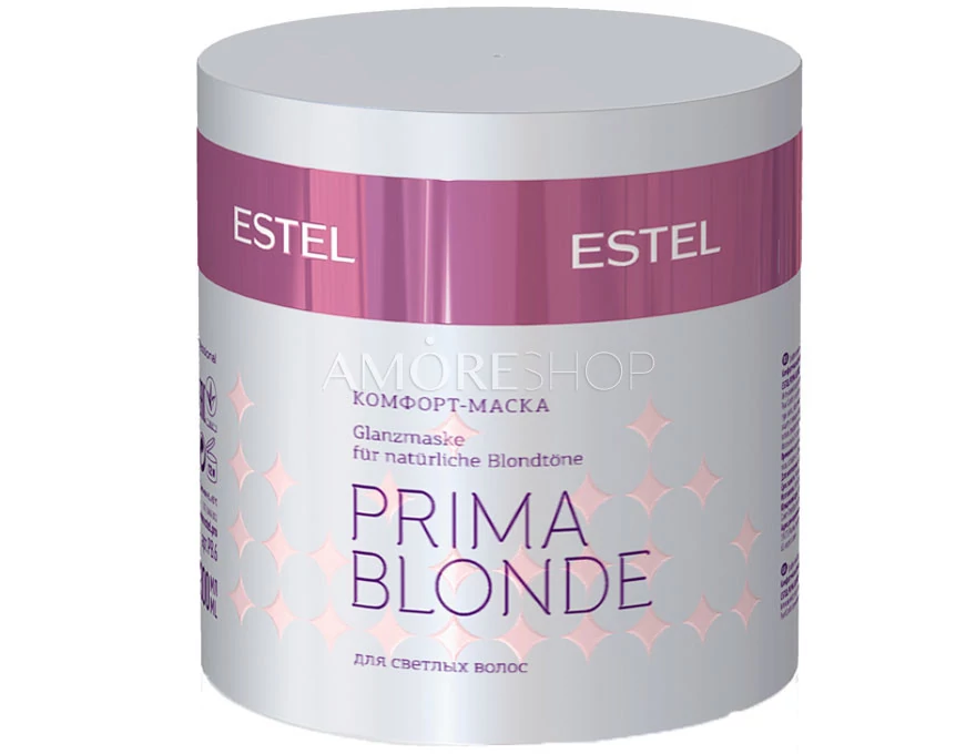 Эстель омск. Estel professional маска prima blonde. Маска Эстель розовая для блондинок.