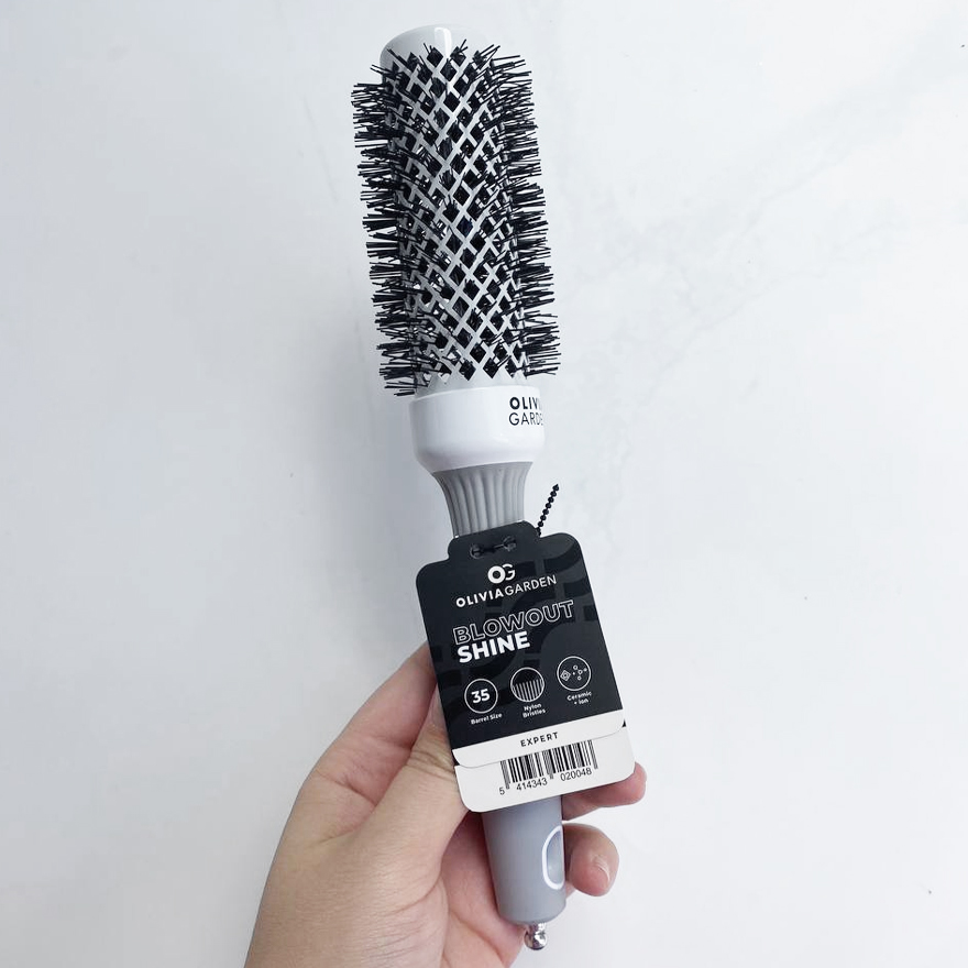 Olivia Garden Брашинг термо EXPERT BLOWOUT Shine White & Grey 35 мм