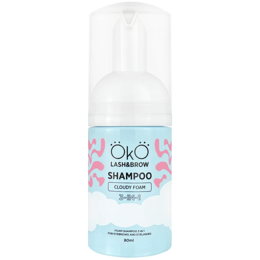 OkO Shampoo-foam Shampoo-foam for eyebrows and eyelashes 3in1, 80 ml