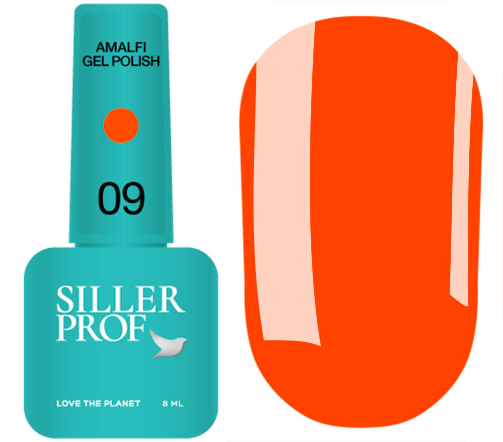 Siller gel varnish No. 037 (warm red, enamel), 8 ml