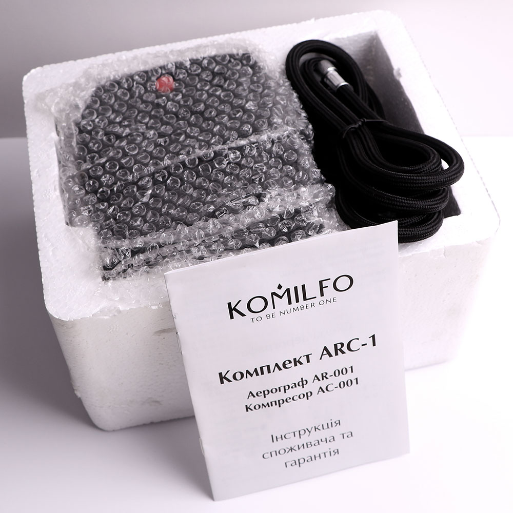 Komilfo комплект компрессор с аэрографом ARC-1