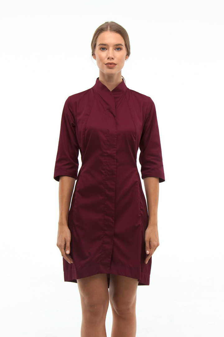 Bathrobe 134, eggplant, rosemary 48