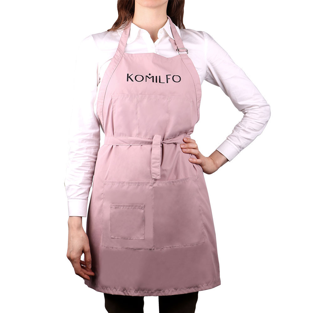 Фартук Komilfo, пудра, короткий