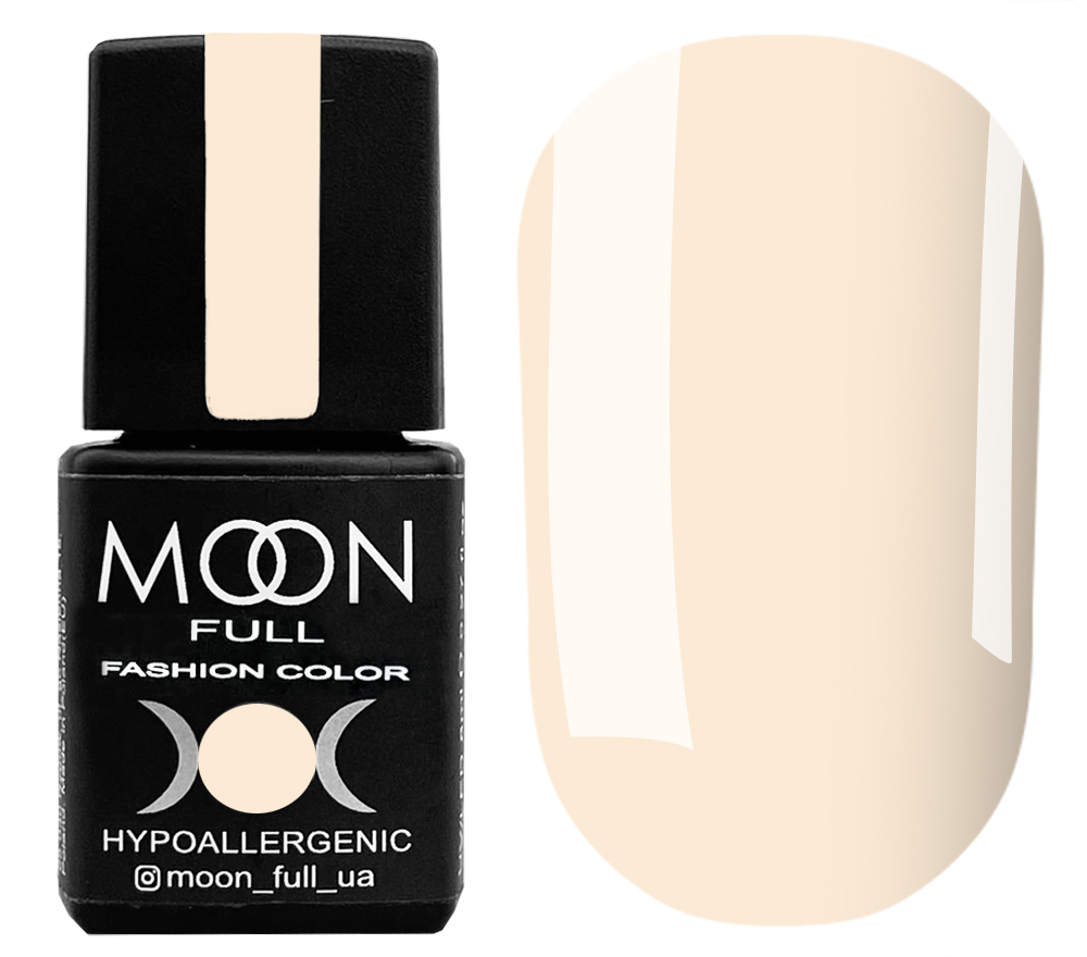 Гель-лак MOON FULL Fashion color №233 (світлий бежево-персиковий, емаль), 8 мл