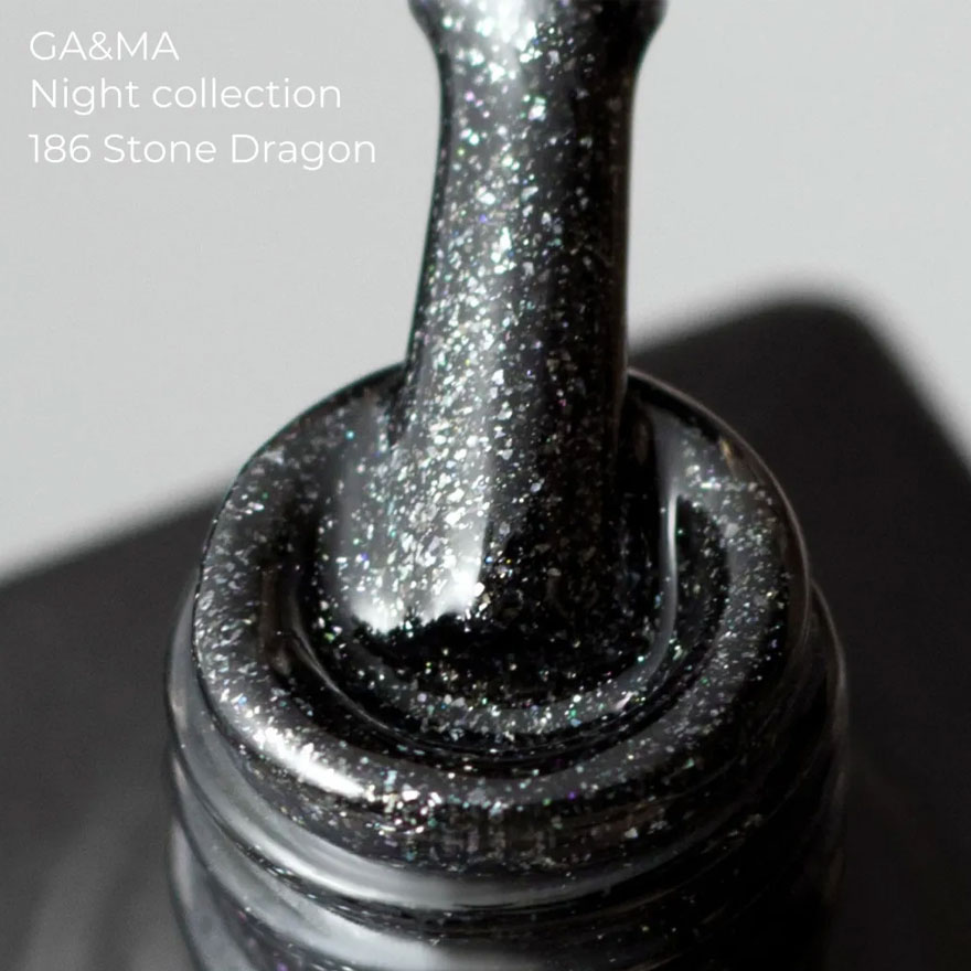 GA&MA Гель-лак Night collection 186 Stone dragon, 10 мл GA&MA Гель-лак Night collection 186 Stone dragon, 10 мл