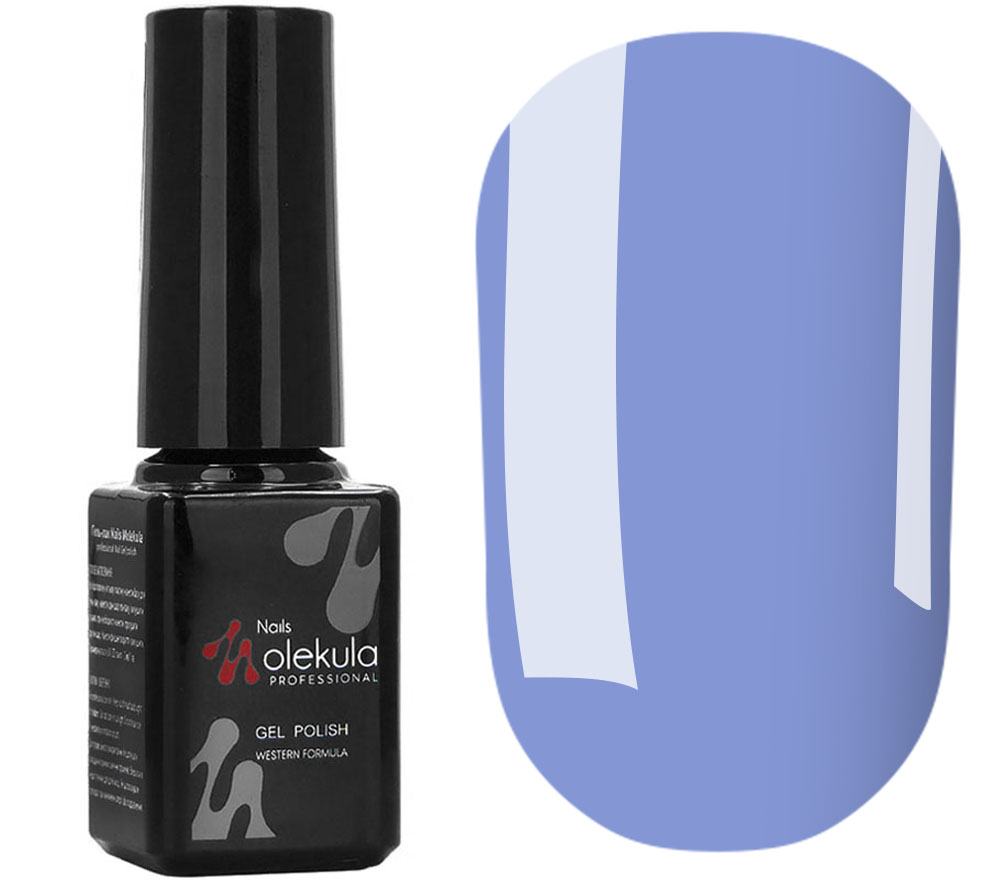 Gel Polish Molekula No. 052 (cornflower blue, enamel), 6 ml