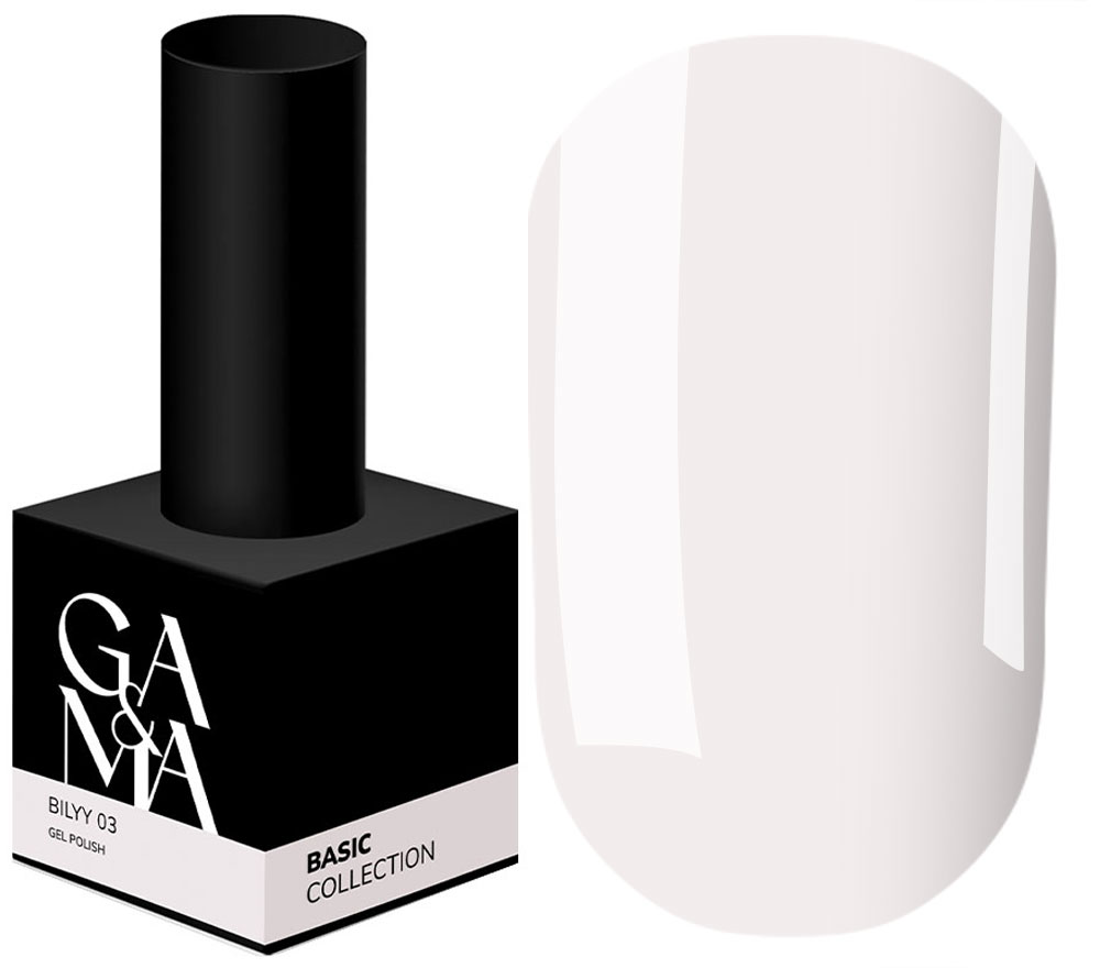 GA&MA Gel polish Basic collection 003 white, 15 ml
