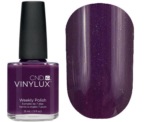 Лак CND Vinylux Weekly Polish - 141 Rock Royalty (темно-фіолетовий, мікроблиск), 15мл