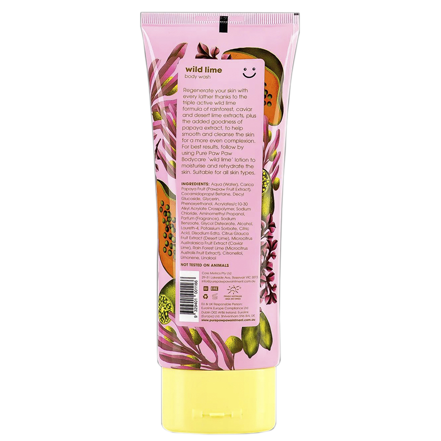 Pure Paw Paw Гель для душу Body Care Wild Lime Wash, 200 мл