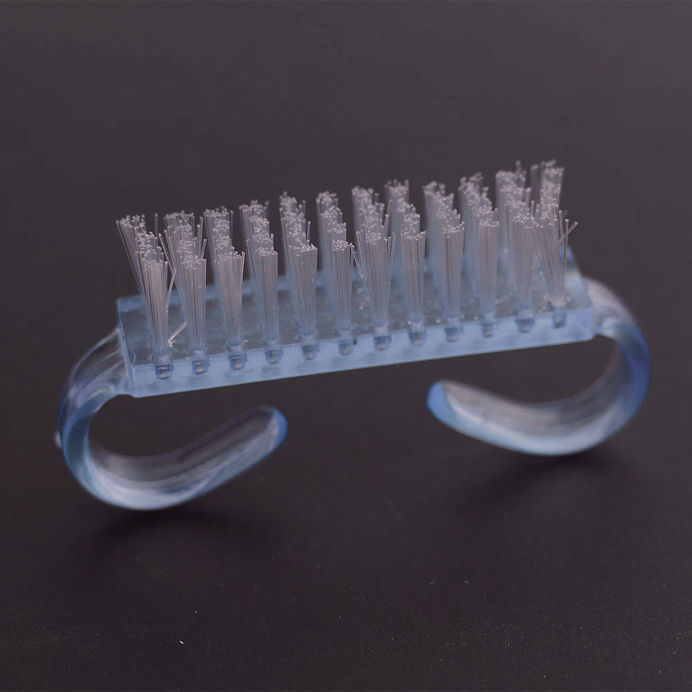 Brush for removing dust, for nails without handle, mini (blue)