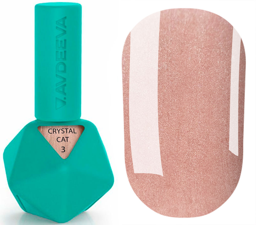 Victoria Avdeeva Gel nail polish Crystal Cat's Eye No. 001, 10 ml