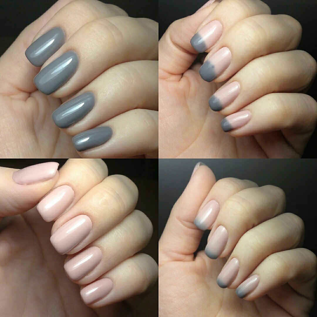 Gel Polish Komilfo DeLuxe Termo C001 (dark gray, when heated - muted pink), 8 ml