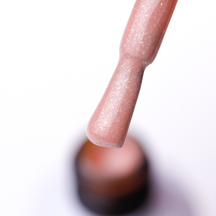 Atica GPM217 Fervor gel varnish (peach with glitter), 7.5 ml
