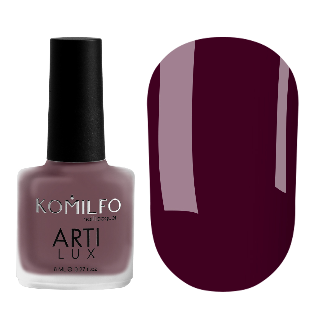 Лак для ногтей Komilfo ArtiLux 025 (рубиновый, эмаль), 8 мл