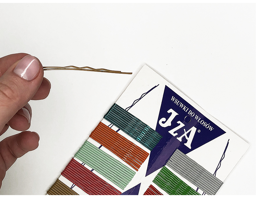 JZA colored invisible pins No. 2 6 cm wavy (100 pcs)