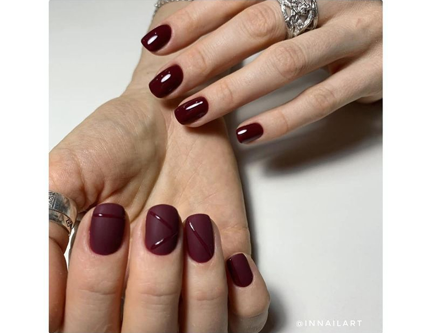 Atica Verry Berry GPM152 gel varnish (maroon, enamel), 7.5 ml