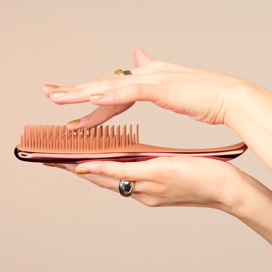Tangle Teezer Hair Comb The Ultimate Detangler Chrome Chocolate Bronze