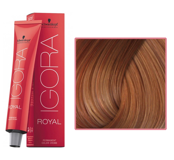 Профессиональная краска для волос IGORA Royal 9.5-18 пастельный блондин сандрэ красный, 60 мл (снято с производства)