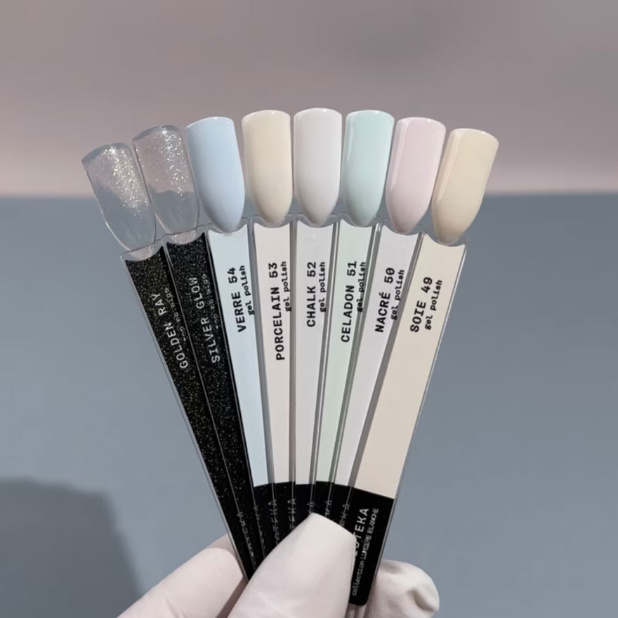 BIBLIOTEKA Гель-лак 52 Chalk - Світлий сірий, 10 мл
