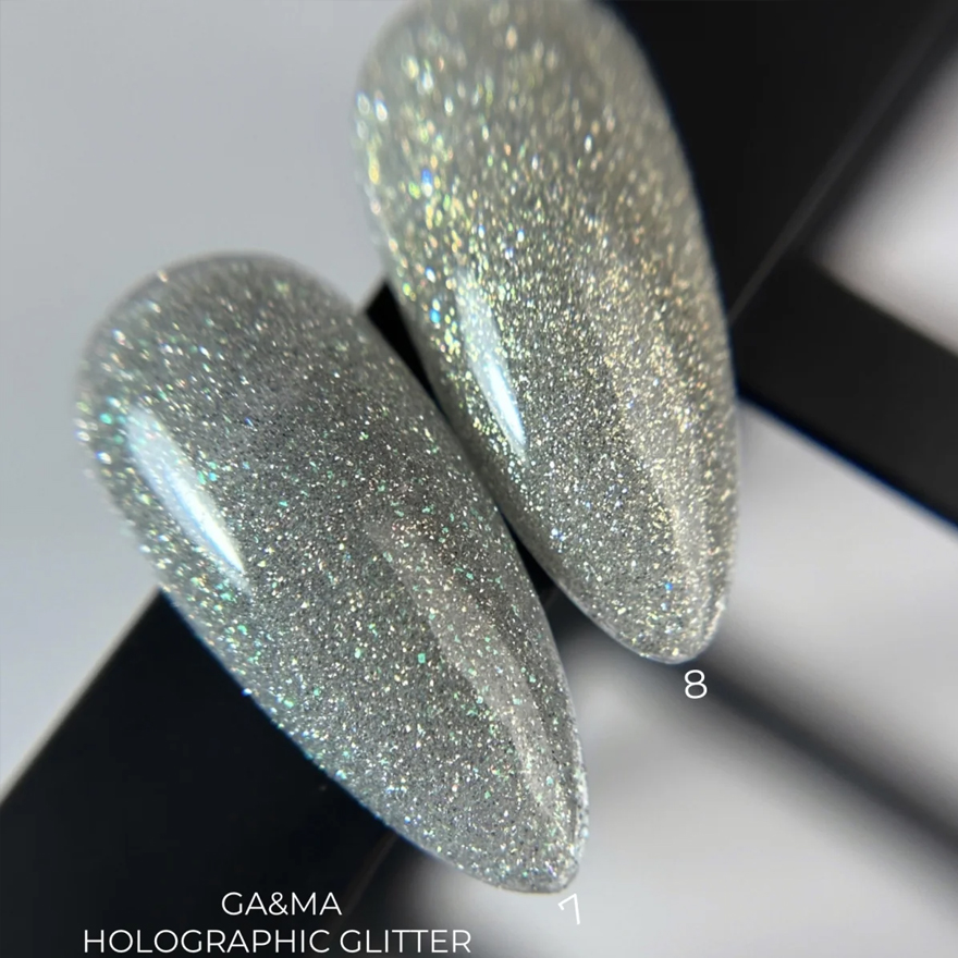 GA&MA Gel polish Holographic glitter 008, 10 ml