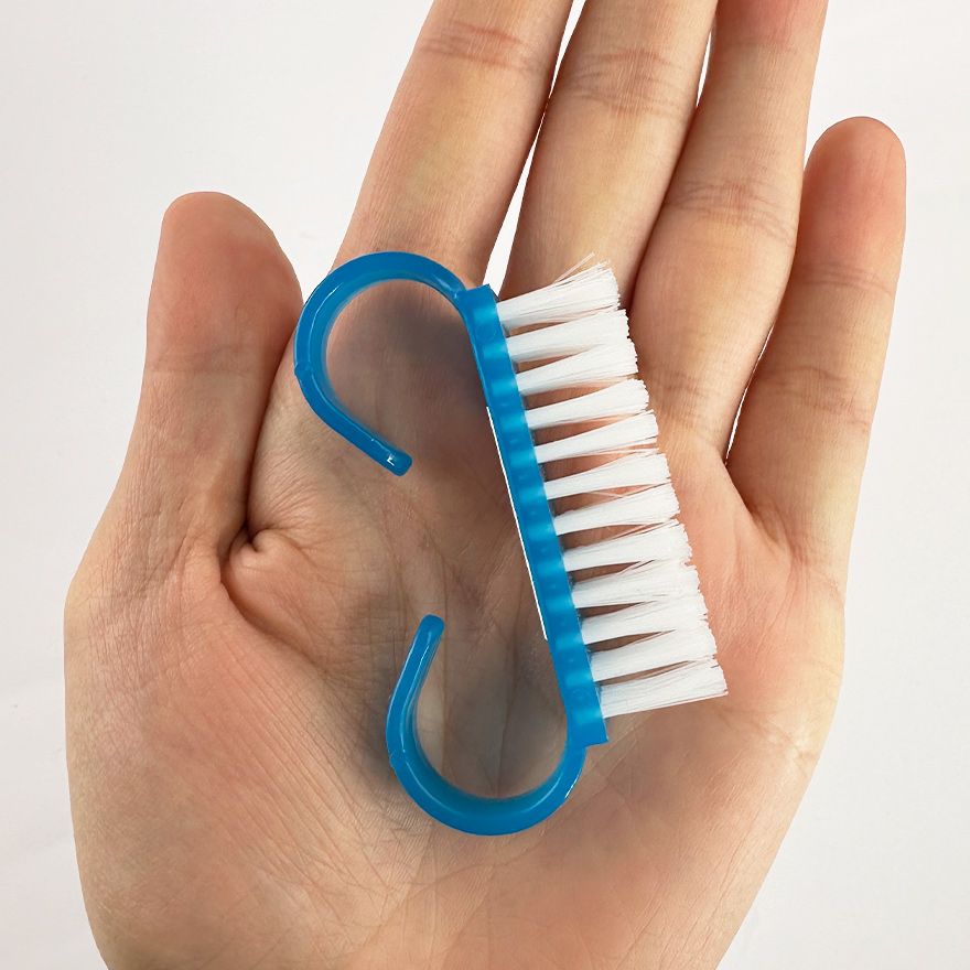 Brush for removing dust, for nails without a handle, mini, blue