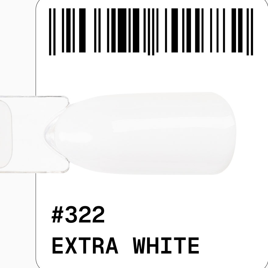 Adore Gel Polish Гель-лак №322 - extra white, 12мл