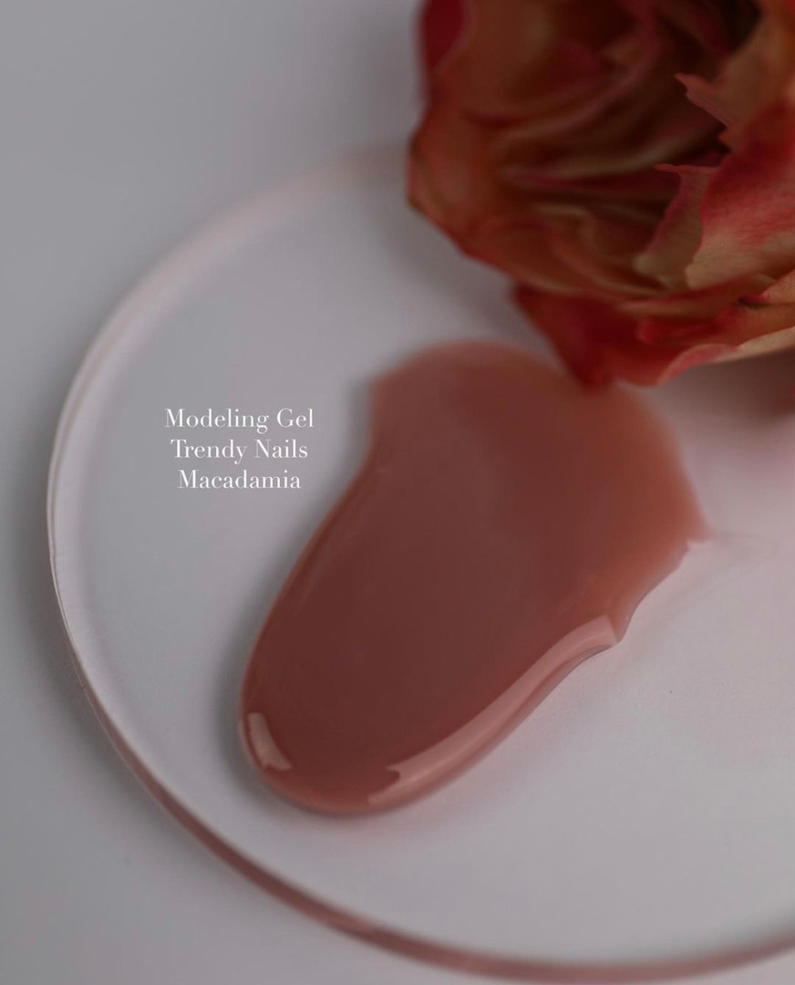 Trendy Nails Modeling Gel Macadamia (приглушенный бежевый), 30 мл
