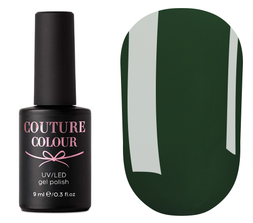 Гель-лак Couture Colour №159 (темно-зеленый, эмаль), 9 мл