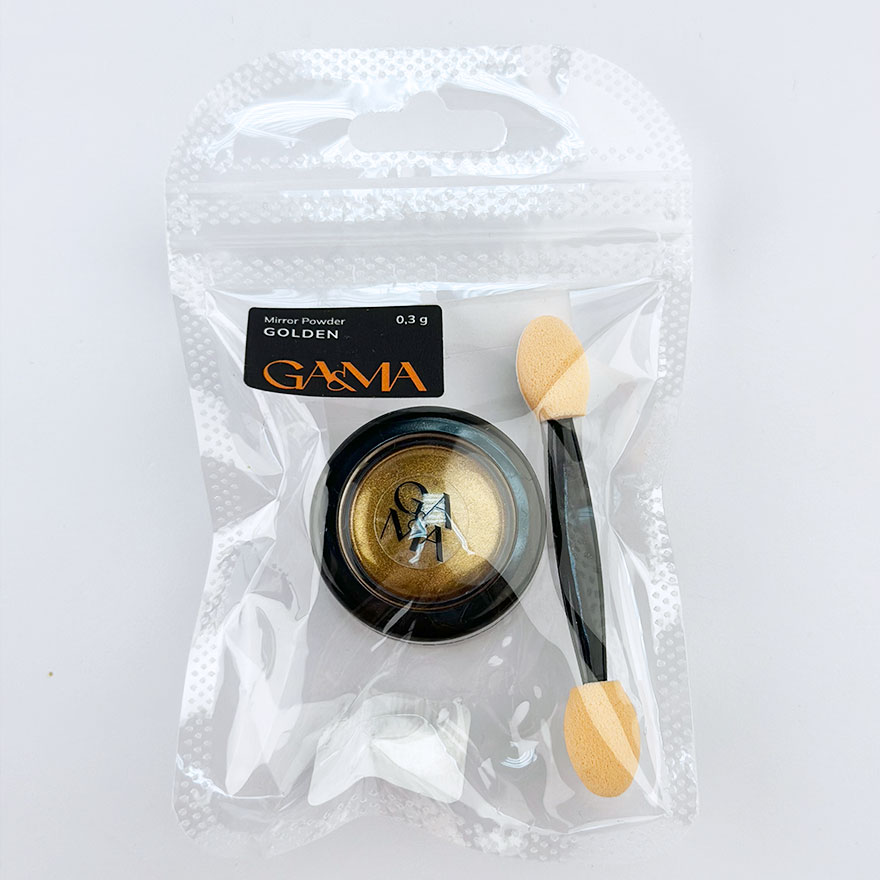 GA&MA Втирка Mirror Powder Golden, 0,3 г