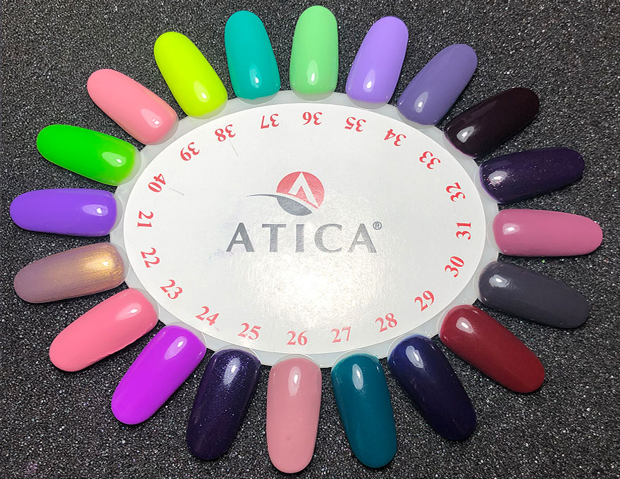 Atica Vintage Red GPM85 gel varnish (dark plum, enamel) 7.5 ml