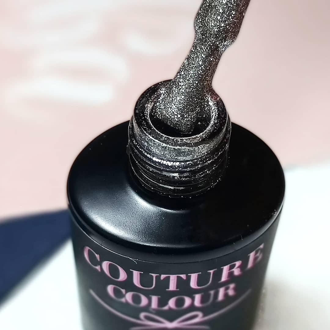 Гель-лак Couture Colour Jewelry J01 (серебро, с блестками), 9 мл