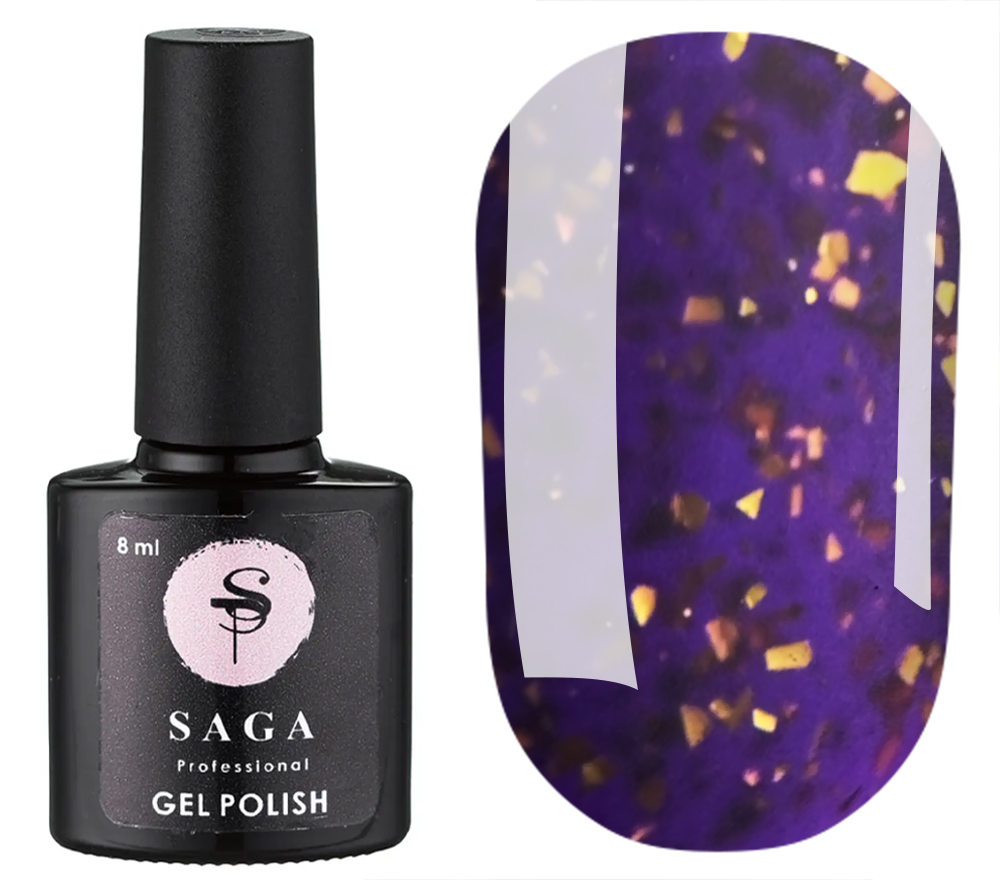 SAGA professional LEAF BASE 18, (purple with golden tint), 9 ml
