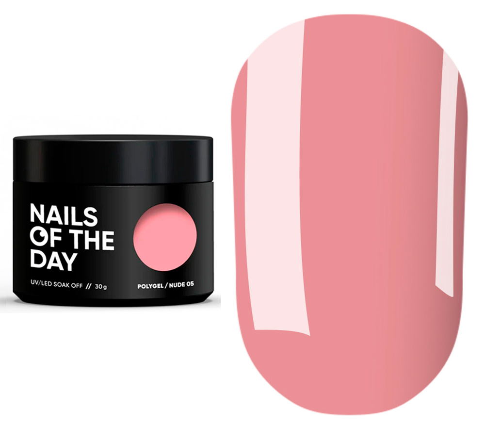 Nails Of The Day Гель для нігтів Poly Gel Nude 05, 30 мл Nails Of The Day Гель для нігтів Poly Gel Nude 05, 30 мл