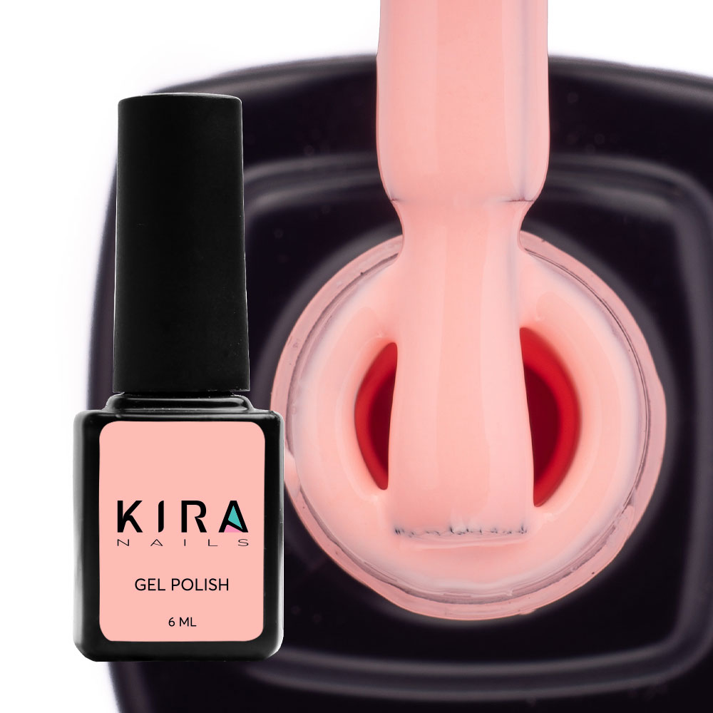 Kira Nails gel-varnish No. 169 (peach tulle, enamel), 6 ml