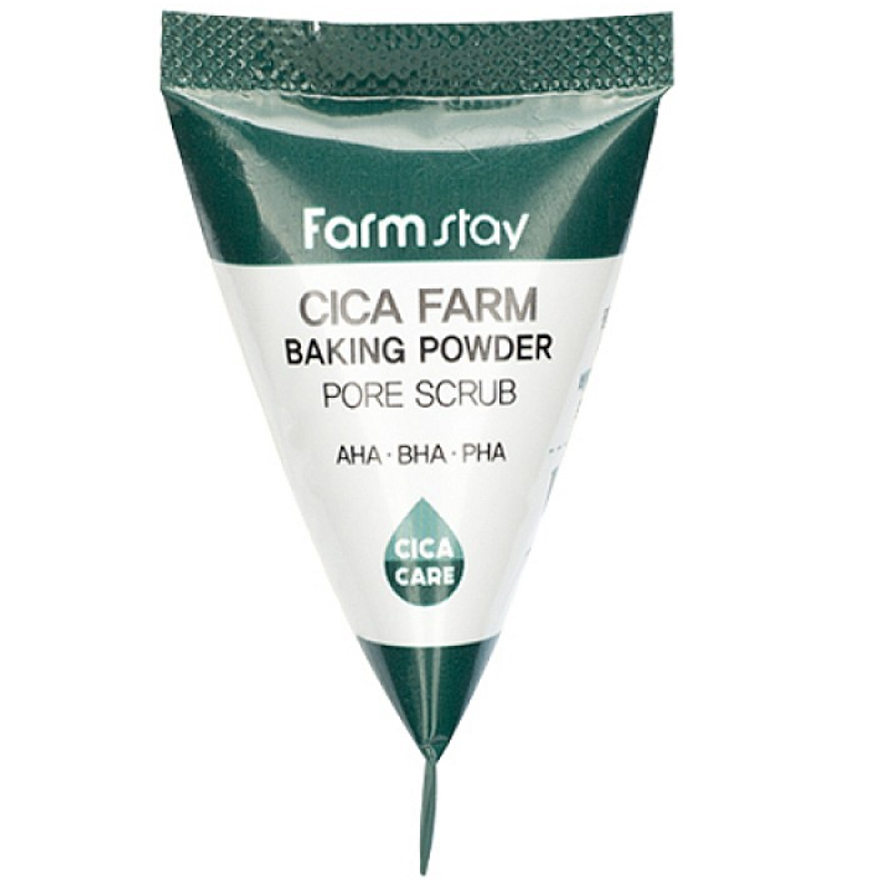 FARMSTAY Cica Farm Baking Powder Pore Scrub Soda Scrub with Asian Centella, 7g