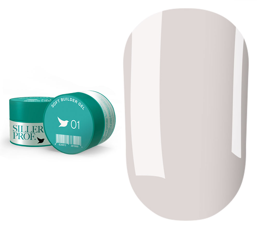 Siller гель для нігтів Soft Builder Gel № 01, 15 мл