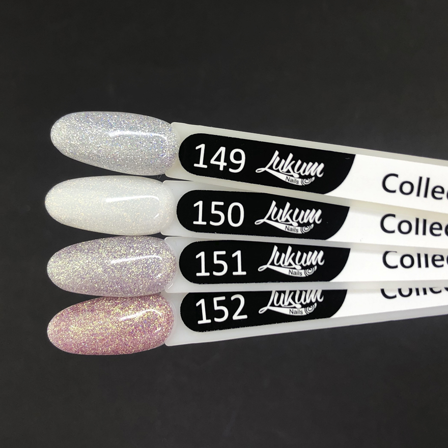 Lukum gel varnish No. 151 (gray, micro-gloss), 10 ml