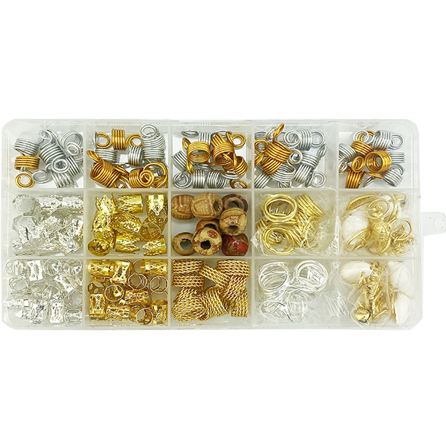 Металлические колечки для волос №2, 240 шт Металлические колечки для волос №2, 240 шт