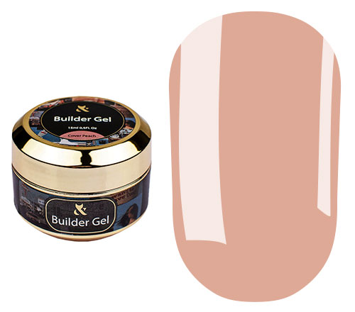F.O.X Builder gel Cover Peach моделюючий середньої консистенції, 15 мл