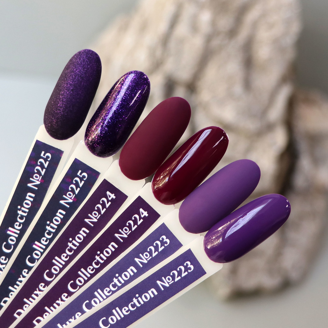 Gel Polish Komilfo Deluxe Series D223 (plum purple, enamel), 8 ml.