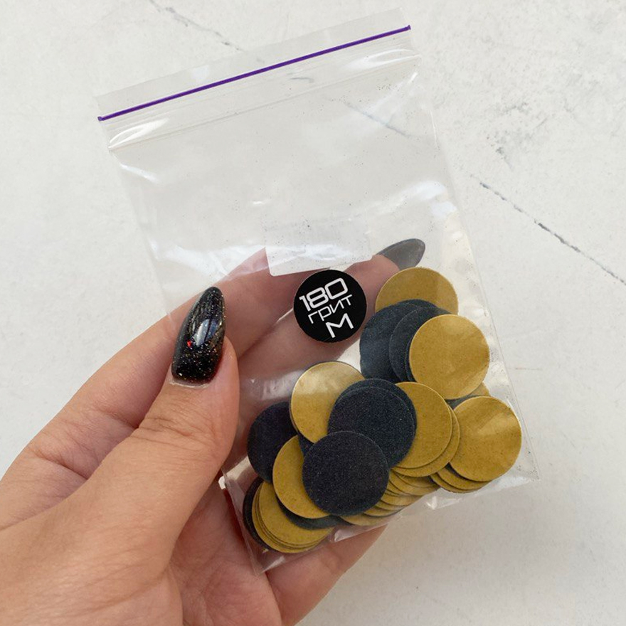AS Replacement abrasive for Podo-Disck 20 mm, 180 grit, (50 pcs)