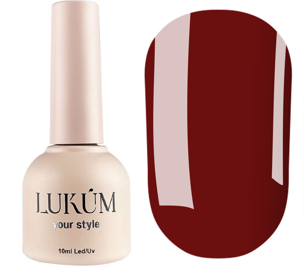 Гель-лак Lukum № 001 (яркий красный, эмаль), 10 мл